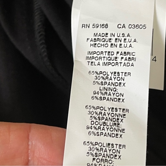 NWT Karen Kane Starlight Black Sequins Sheath Dress Long Sleeve XL - Picture 11 of 16